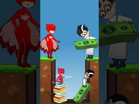 Do You Choose Knowledge Or Money #pjmasks #animation #shorts