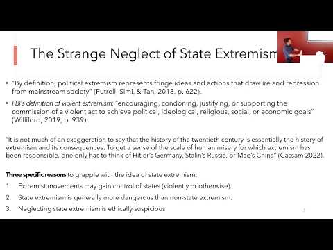 ‘The Puzzles of State Extremism’ by Dr. Jonathan Leader Maynard