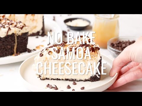 No Bake Samoa Cheesecake