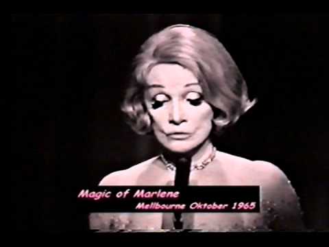 Marlene Dietrich  AustraliaTV Magic of Marlene 1965 " frag nicht warum ich gehe"