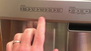Kenmore Elite dishwasher - sanitized light flashing error fix for model 665.12763k311 or 12763k