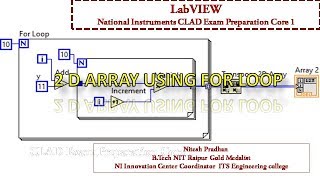 Download the video "2D Array using For Loop | LabVIEW"