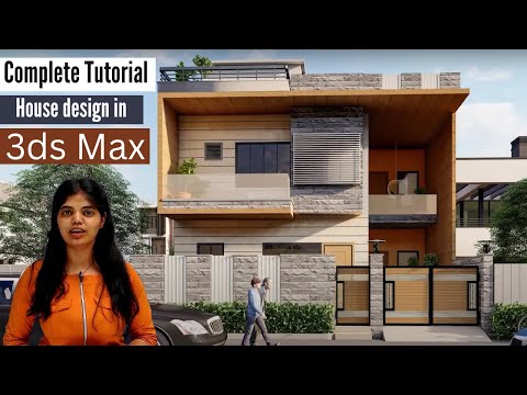 3ds Max Tutorial in 11 Hours Complete Exterior Elevation Facade Design