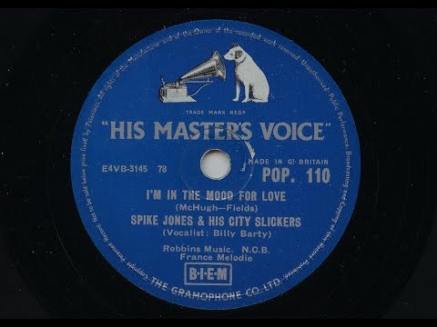 Spike Jones & His City Slickers 'I'm In The Mood For Love' 1956 78 rpm