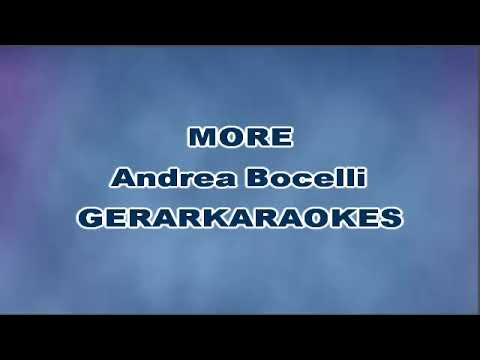 More - Andrea Bocelli - Karaoke