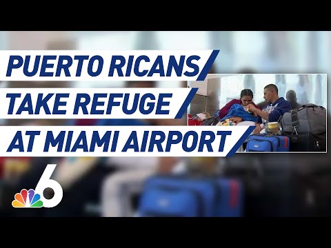 Young Couple Tries to Escape Earthquake-Ridden Puerto Rico, Spends 40 Hours at MIA | NBC 6