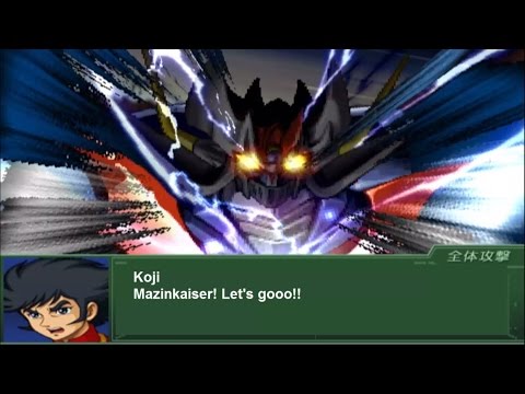 Super Robot Wars Alpha 3 - Mazinkaiser All Attacks (English Subs)