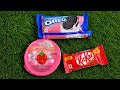Oddly Satisfying Strawberry Oreo KitKat ASMR Candy Unboxing