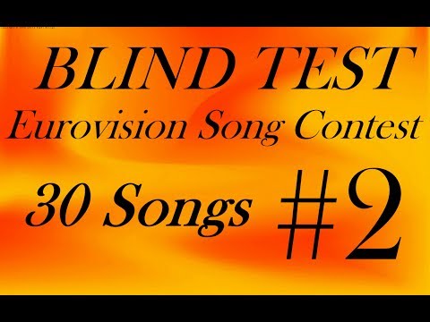 BLIND TEST #2 | EUROVISION SONG CONTEST | ANSWERS IN DESCRIPTION