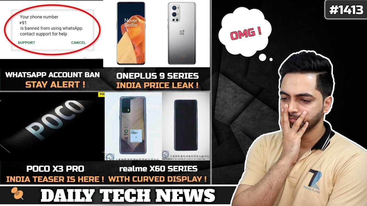 Micromax IN 1 Full Specs,POCO X3 Pro Teaser,WhatsApp Banning Accounts,Oneplus 9 India Price😍,X60 Pro