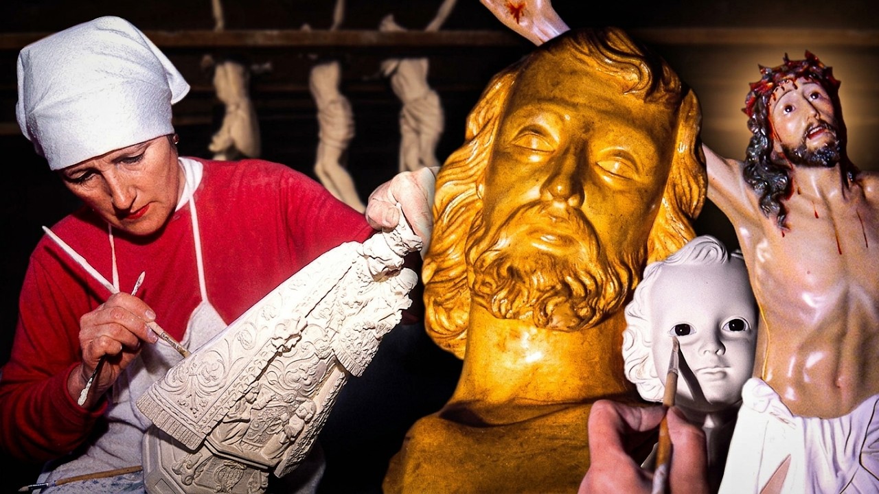 El ARTE OCULTO de la SEMANA SANTA: así nacen las ESCULTURAS RELIGIOSAS | Del barro a la escayola