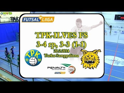 TPK-Ilves FS 3-4 rp. 3-3 (1-1) Futsal-Liiga 20.2.14 maalikooste