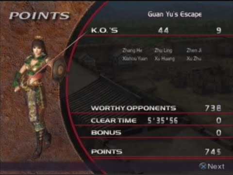 Dynasty Warriors 3 Speedrun Guan Yu's Escape (Guan Yu) 5:35.56