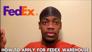 how to apply for fedex warehouse