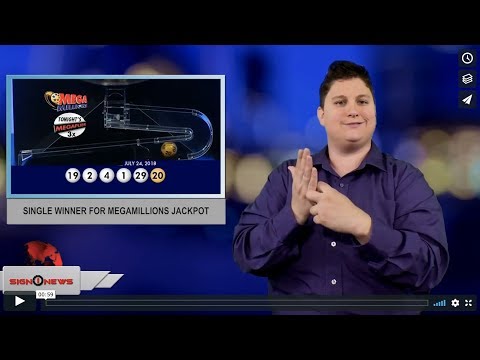 Single winner for Mega Millions jackpot (ASL - 7.25.18)