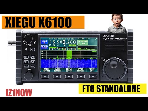 Xiegu x6100 just arrived , upgraded firmware and testing r1cbu ft8 app ... 73 de iz1ngw