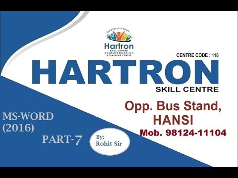 Align Left, Align Center, Align Right & Justify Option In Ms-Word 2016