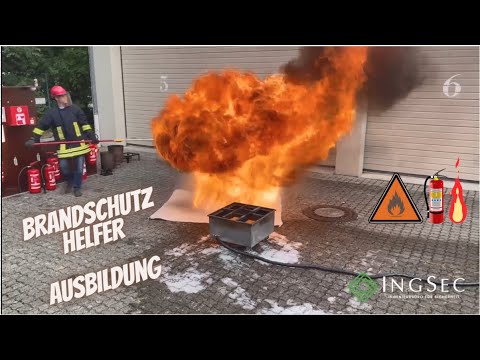Brandschutzhelfer-Ausbildung & Umgang mit Feuerlöschern