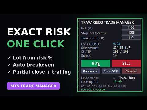 Video TravaRisco Trade Manager MT4