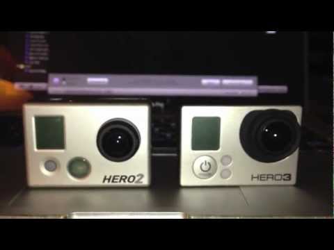 GoPro Hero 3 Black Edition vs Hero HD 2 - Close-Up Side By Side Comparison