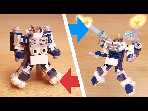 [LEGO Mini Robot Tutorial] Mikrotransformator - unbewaffnet und klein bis schwer bewaffnet und groß