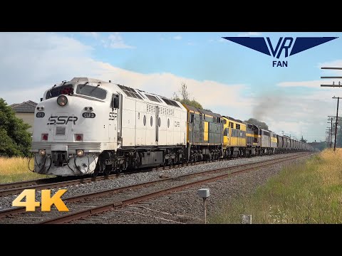 Freight and Passenger in Melbourne's North: Australian Trains in 4K