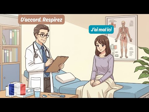 French Conversation for Beginners | At the Doctor’s Office (Chez le Médecin) with English Subtitles