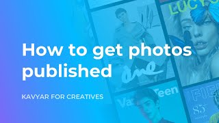How to get your photos published