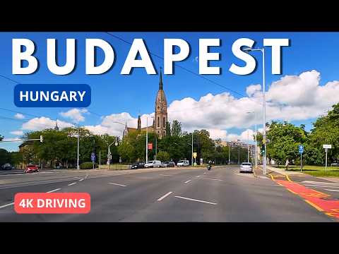 Driving in Budapest, the Capital of Hungary 4K - April 2024