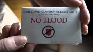 JW No Blood Card