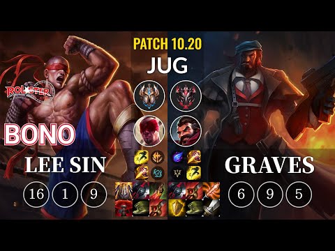KT Bono Lee Sin vs Graves Jungle - KR Patch 10.20