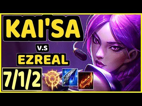 LUGER (KAI'SA) vs EZREAL - 7/1/2 KDA BOTTOM ADC CHALLENGER GAMEPLAY - EUW