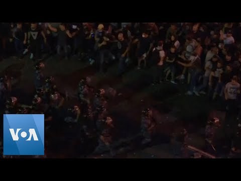 Lebanon Security, Protesters Exchange Tear Gas Volleys Video