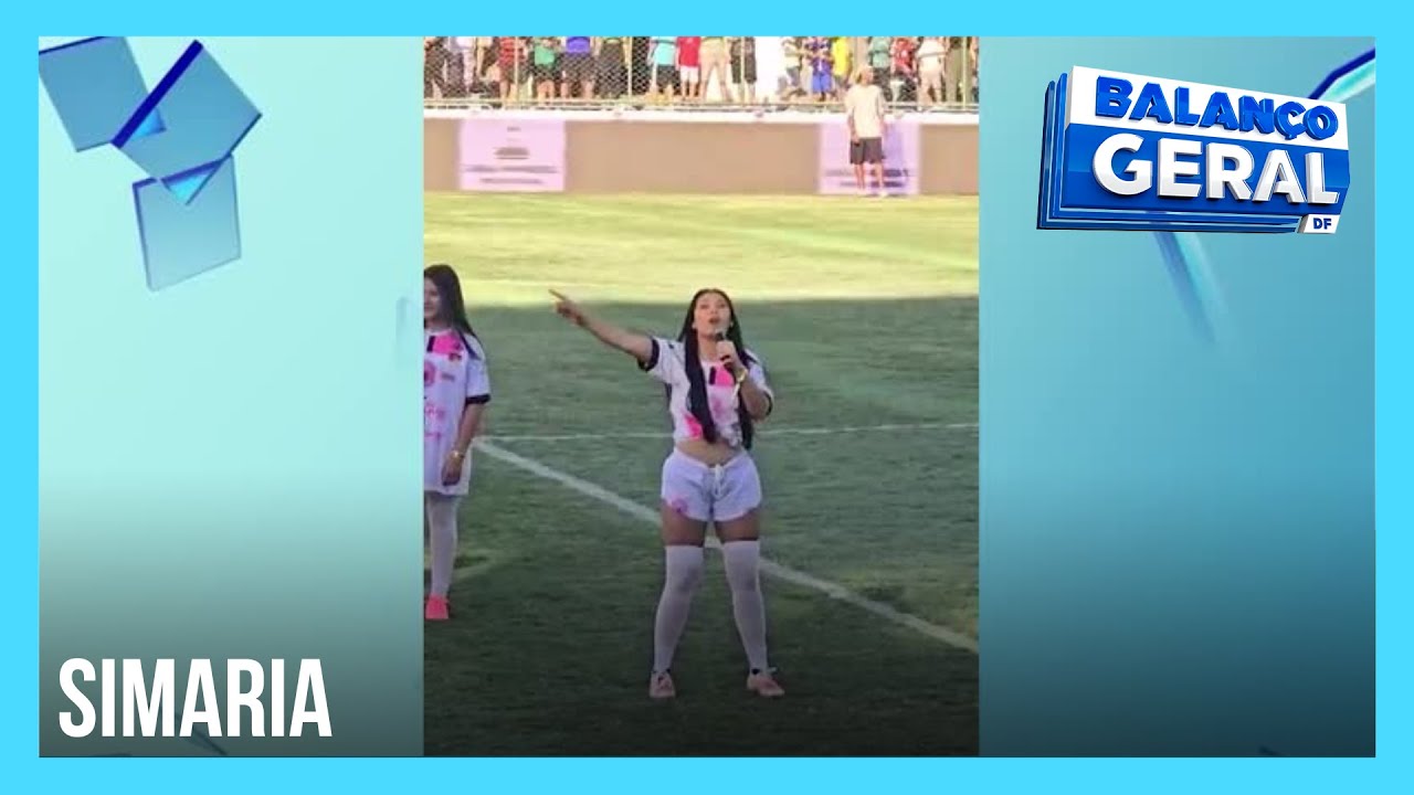 Simaria tenta animar plateia e é ignorada em jogo beneficente no DF | Balanço Geral DF