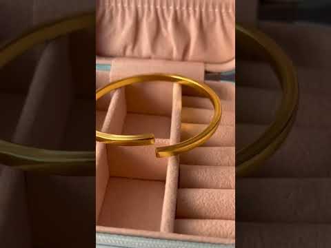 Golden unisex fashion gold plated handcuff, casual