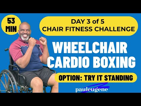 Wheelchair Cardio Boxing Workout | Day 3 Chair Fitness Challenge