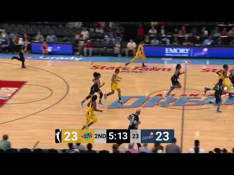 Sydney Wiese Steals in Atlanta Dream vs Los Angeles Sparks - July 23, 2019