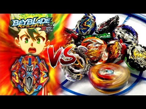 NEW BUSTER XCALIBUR 1' SW VS ALL CHO-Z BEYS Super Chouzetsu ベイブレードバースト超Z