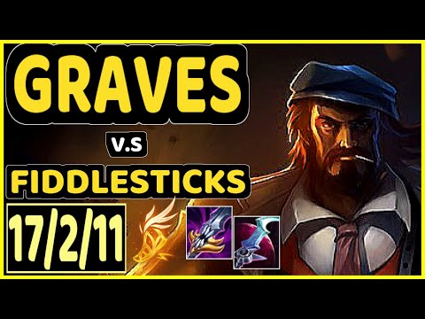 CARIOK (GRAVES) vs FIDDLESTICKS - PENTAKILL 17/2/11 KDA JUNGLE CHALLENGER GAMEPLAY - BR