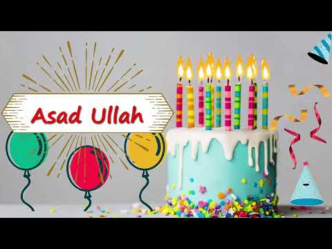 Asad Ullah Birthday Cake | Happy Birthday Asad Ullah | Birthday Song Asad Ullah @wishes-for-you