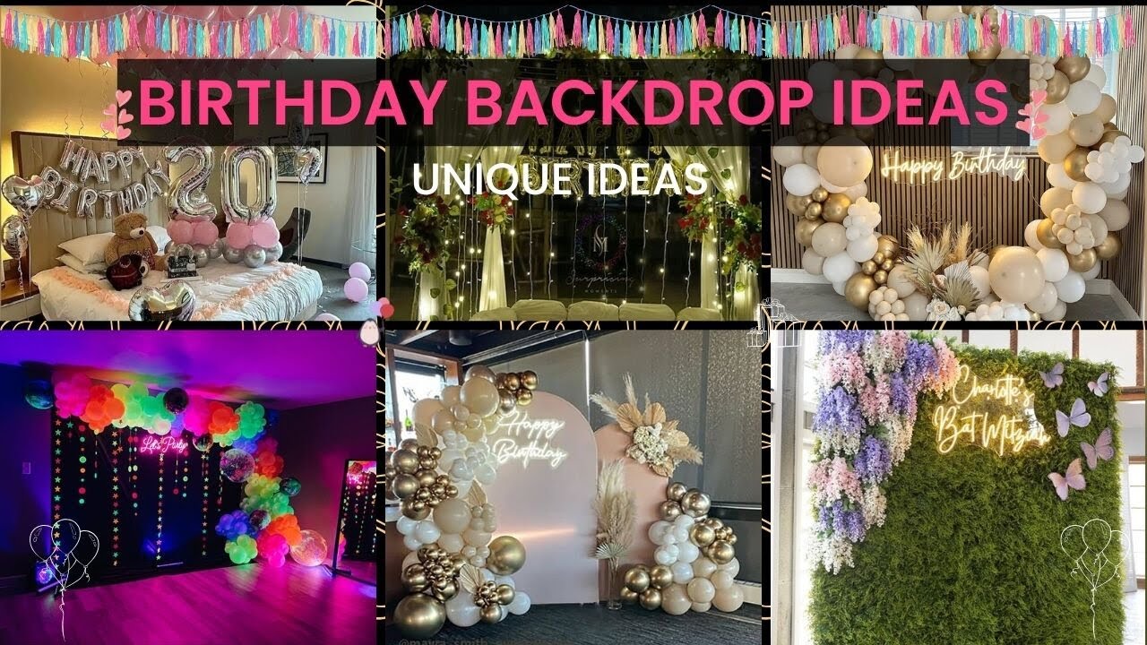 Creative DIY Birthday Backdrop Ideas 2025 - Common For All Party Occasions & Age