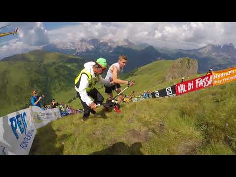 Davide Magnini (ITA) VK Dolomyths run 2018 winner last meters