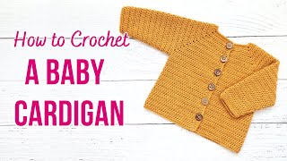 Download lagu How to Crochet a Baby Cardigan | Easy Step by Step Tutorial | US Terms mp3 Download lagu How to Crochet a Baby Cardigan | Easy Step by Step Tutorial | US Terms mp3