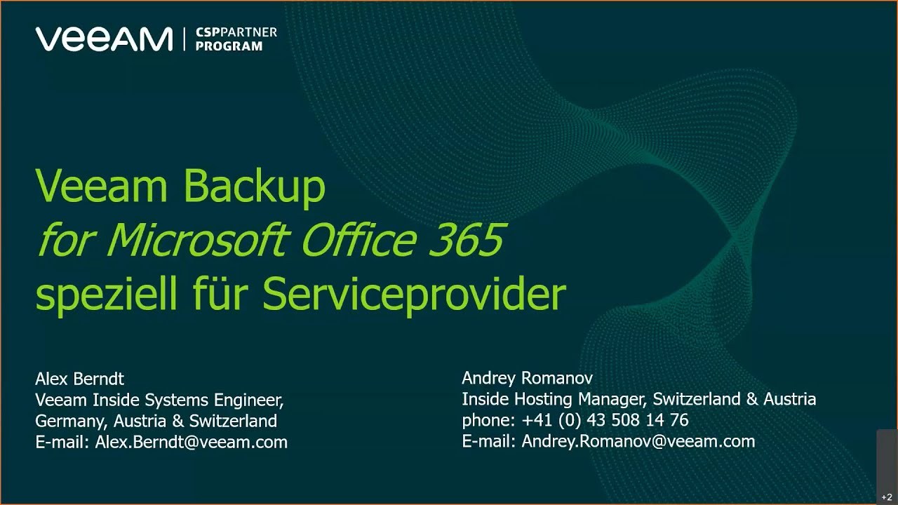 Veeam Backup for Microsoft Office 365 für Serviceprovider video