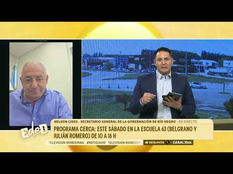 El programa Cerca llega a Cinco Saltos: este sábado en la Escuela N.º 63