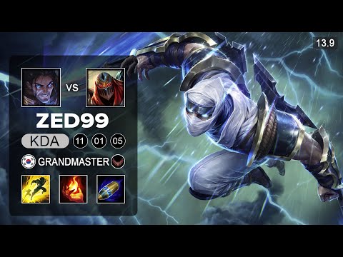 ZED99 Zed vs Sylas Mid - KR Challenger - Patch 13.9 Season 13
