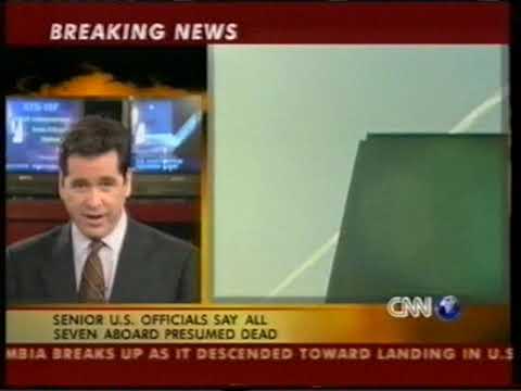 STS 107 Columbia 2003 02 01 Berichtgeving over het ongeluk CNN