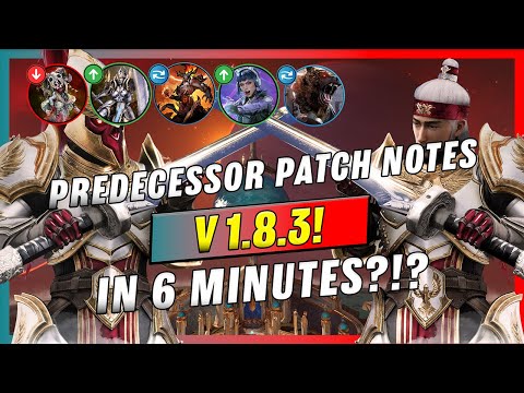 Predecessor V1.8.3 Patch Notes in Under 6 Minutes - Buffs, Nerfs, Item Reworks, ETC.