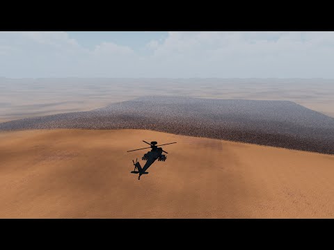 Attack Helicopter vs 1 Million Zombies l Ultimate Epic Battle Simulator 2 l UEBS 2