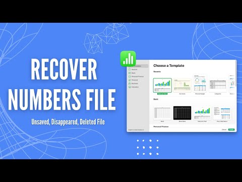 How to Recover Unsaved or Deleted Numbers File on Mac?